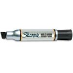 Sharpie magnum - marqueur - permanent - noir - encre par coloration - 14. 8 mm - large - pack de 12