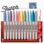 Sharpie marqueur permanent fine mystic gems, blister de 12