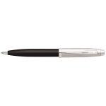 Sheaffer 100 stylo bille capuchon chrome bross noir accents plaqus nickel