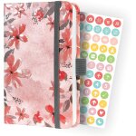 Sigel j4336 jolie agenda semainier 2024, loose florals lilac, 9, 5 x 15 cm, couverture rigide, 174 pages, ...