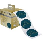 Sigel sticker de no�l  christmas tree petrol , en rouleau