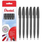 Sign pen s520 noir couleur marqueurs pointe fibre fine 2 mm pointe 1 mm line largeur (lot de 6)