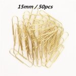 Signet dor� de bonne qualit�, 15 / 28 / 33 / 50mm, trombone, reliure, accessoires, papeterie de bureau ...