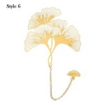 Signet en m�tal avec pendentif, marque - page animal ajour� de style chinois, couleur or, vintage feuille ...