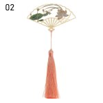 Signets mtalliques en forme d'ventail pliant, style chinois, avec pompon, evids, pince, cadeaux pour ...