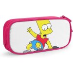 Simpsons trousse a crayons grande capacité avec double fermeture eclair noir / rose Simpsons trousse a crayons grande capacité avec double fermeture eclair noir / rose