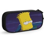 Simpsons trousse a crayons grande capacité avec double fermeture eclair rose / noir Simpsons trousse a crayons grande capacité avec double fermeture eclair rose / noir