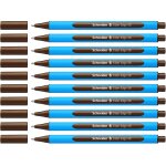 Slider edge (pointe extra large (xb)) lot de 10 stylos, encre marron