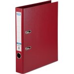 Smart pro + classeur en plastique avec etiquette a dos format a4 bordeaux 5 cm