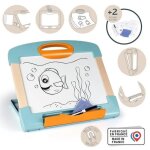 Smoby - ardoise nomade - 3 utilisation diffrentes - inclus : 1 feutre effaable. 4 coloriages et 1 chiffon ...