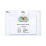 Snopake 12560 lot de 5 chemises en polypropyl�ne polyfile a4 avec porte carte 5 claire