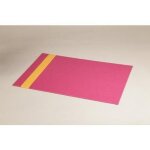 Sous main rhodiarama, finition simili cuir, coloris framboise