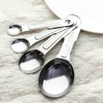 Offre spciale en acier inoxydable tasse a mesurer cuisine cuillres a mesurer scoop caf outils de mesure ...