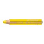 Stabilo lot de 10 crayons woody rond large mine 10 mm jaune