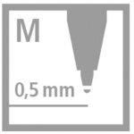 Stabilo - lot de 2 recharges stylo bille - noir