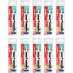 Stabilo - 268 / 046 - 01 - cartouche stylo roller - lot x 10 recharges pour stylo encre gel - palette ...