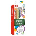 Stabilo lot de 3 etuis de 6 crayon de couleur ergonomique easycolors start droitier