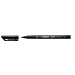 Stabilo lot de 3 stylos feutre ohpen universal permanent s 0, 4 mm noir