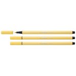 Stabilo lot de 3 stylos feutre pen 68, jaune clair