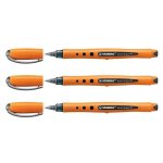 Stabilo lot de 3 stylos roller a encre bionic worker medium, noir