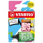 Stabilo 3 surligneurs boss mini by snooze one vert + rose + orange