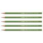 Stabilo lot de 5 crayons graphite greengraph 100% fsc tte coupe hb