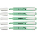 Stabilo lot de 5 surligneurs - swing cool pastel edition - menthe a l'eau Stabilo lot de 5 surligneurs - swing cool pastel edition - menthe a l'eau