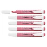 Stabilo lot de 5 surligneurs swing cool pastel edition, rose Stabilo lot de 5 surligneurs swing cool pastel edition, rose