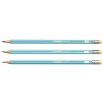 Stabilo lot de 6 crayons graphite pencil 160 bout gomme hb - bleu clair