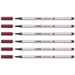Stabilo lot de 6 feutres pointe pinceau pen 68 brush pourpre