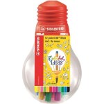 Stabilo ampoule de 12 stylos - feutres colorful ideas - point 88 mini - coloris assortis