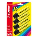 Stabilo boss original / b - 14892 surligneur jaune 4 pi�ces (import allemagne)