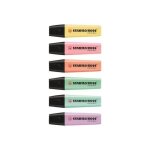 Stabilo boss original surligneur rose blush, p�che cr�meuse, jaune laiteux, touche de turquoise, go�t ...