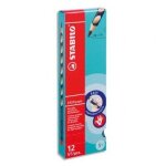 Stabilo crayons graphite easygraph, mine large spcial droitiers - en etui de 12 crayons