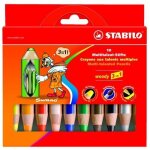 Stabilo crayon aux talents multiples woody 3 en 1, tui en