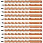 Stabilo easygraph - lot de 12 crayons graphite ergonomiques hb (orange) - droitier - 322 / 03 - hb
