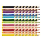 Stabilo etui de 24 crayons de couleur easycolors gaucher