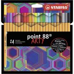 Stabilo etui 24 stylos feutres point 88 arty pointe fine assorties