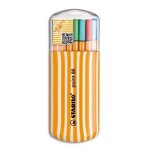 Stabilo etui plastique refermable  zebrui  20 feutres point88. pointe extra fine. coloris assortis