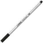 Stabilo pen 68 brush stylo - feutre moyen noir