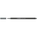 Stabilo pen 68 metallic stylo - feutre moyen argent