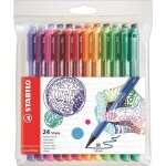 Stabilo pochette x 24 stylos - feutres pointmax