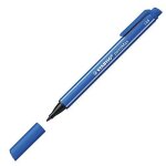 Stabilo pointmax - lot de 10 stylos - feutres pointe moyenne en nylon - bleu