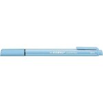 Stabilo pointmax - lot de 10 stylos - feutres pointe moyenne en nylon - bleu azur