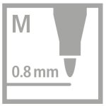 Stabilo pointmax - pochette de 4 stylos - feutres - vert de glace + vert clair + rose + lilas