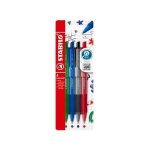 Stabilo stylo bille r�tractable pointball colorful, 4 pi�ces