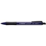 Stabilo stylo a bille r�tractable pointball naturecolors bleu chardon ecriture bleue