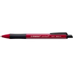 Stabilo stylo a bille r�tractable pointball naturecolors rouge dahlia ecriture bleue