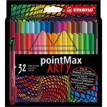 Stabilo stylo - feutre pointmax arty, etui carton de 32