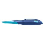 Stabilo stylo plume - easybirdy - stylo ergonomique rechargeable - bleu / azur - gaucher